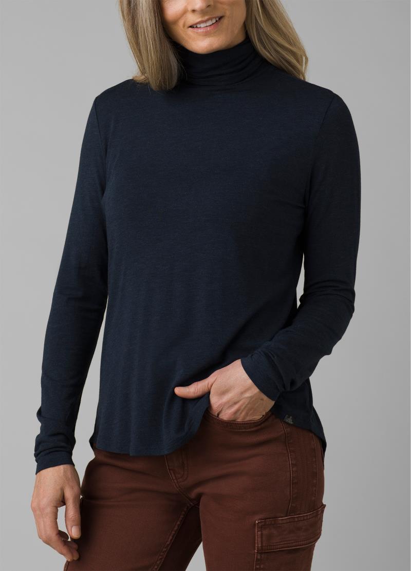 Foundation Turtleneck - Womens - Nautical Heather 2