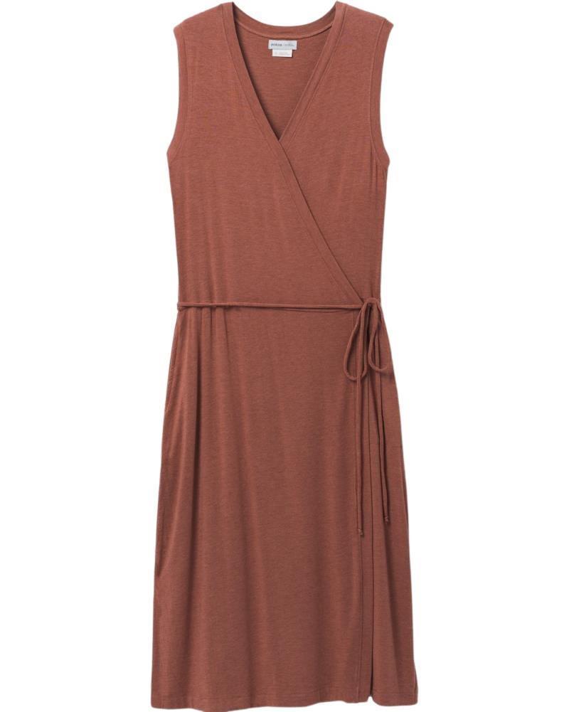 Foundation Wrap Dress - terra heather 1