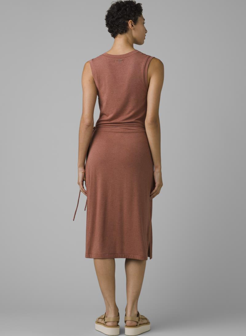 Foundation Wrap Dress - terra heather 1