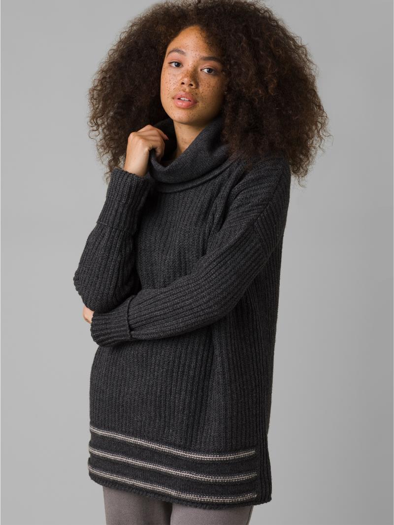Funen Loop Sweater - Womens - charcoal 1