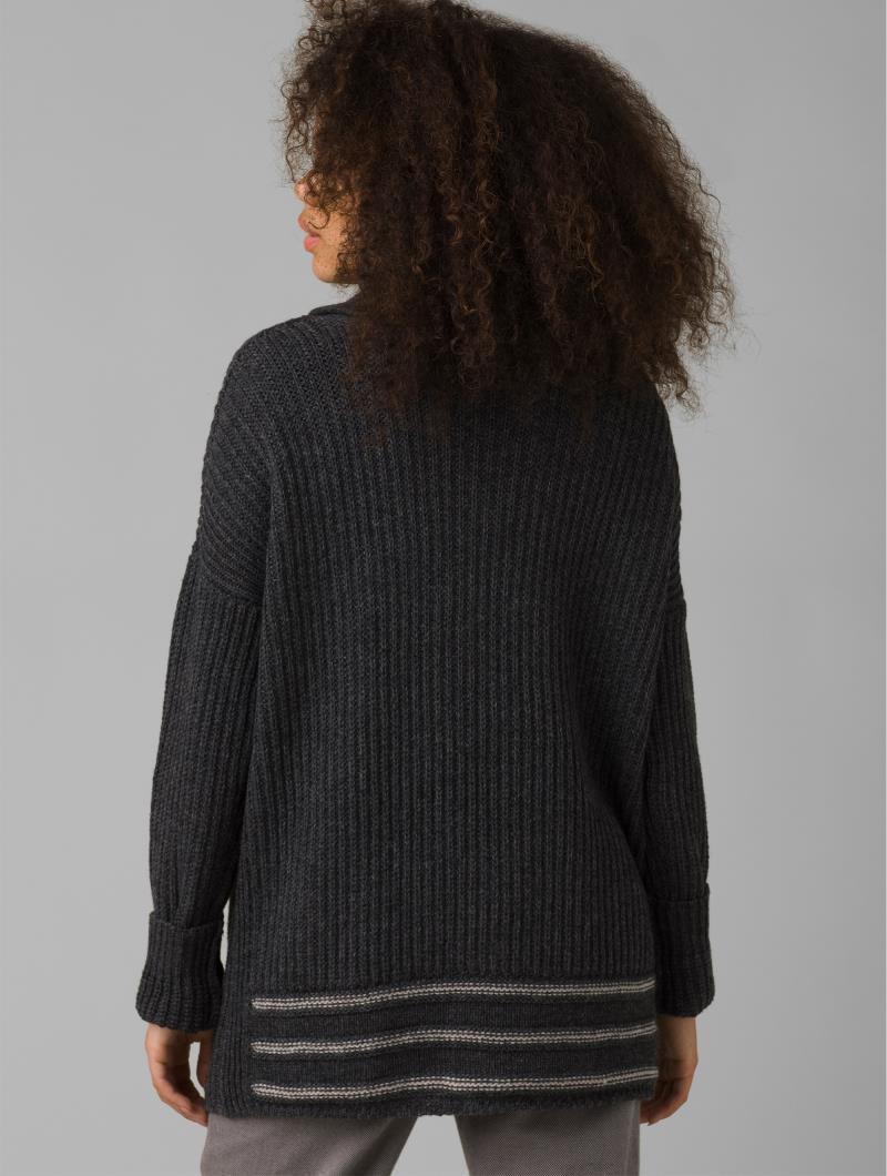 Funen Loop Sweater - Womens - charcoal 1
