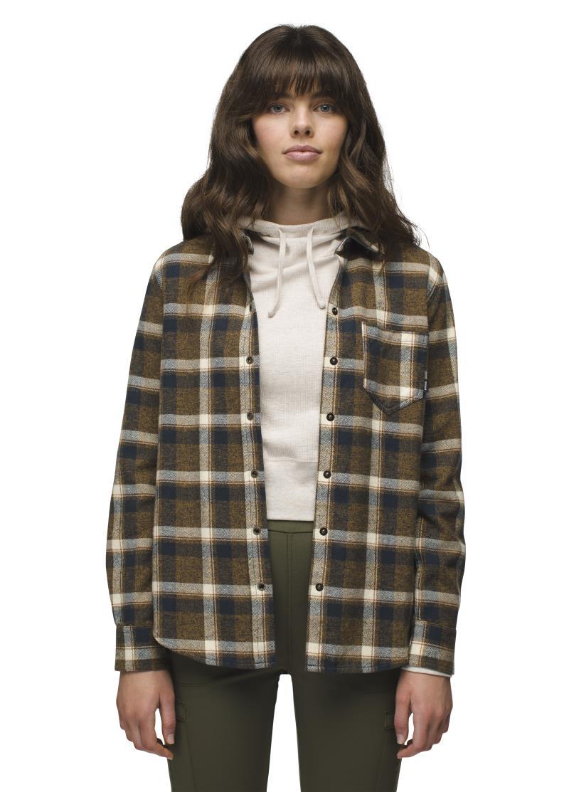 Golden Canyon Flannel - Womens - Dark Sepia 2