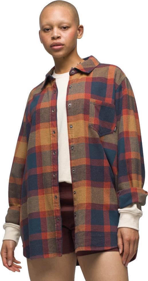 Golden Canyon Flannel - Womens - Dark Sky 1