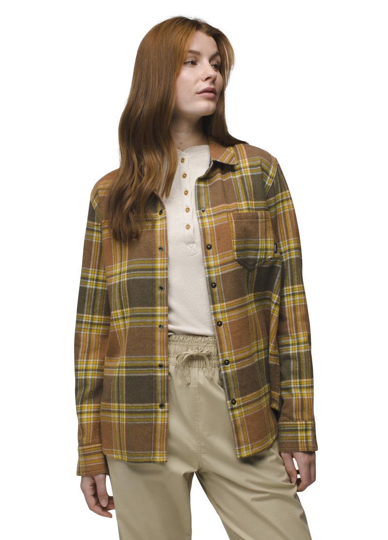 Golden Canyon Flannel - Womens - Rye Green 2