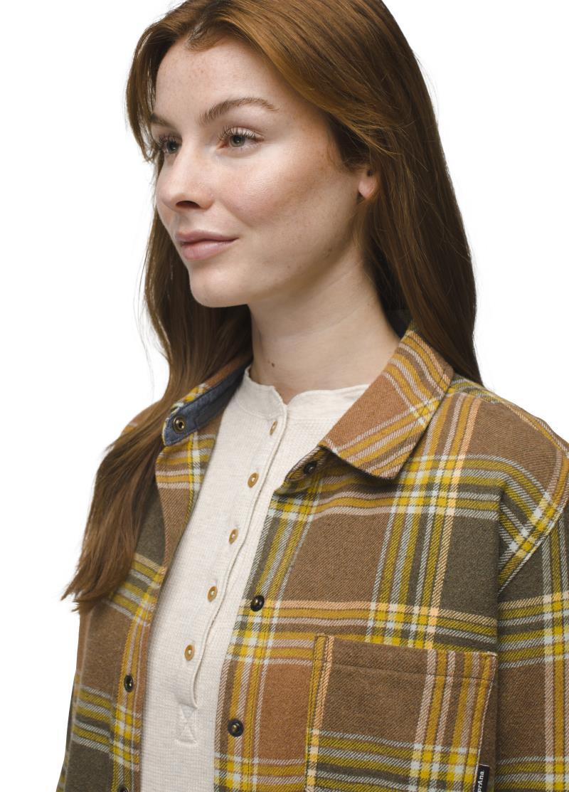 Golden Canyon Flannel - Womens - Rye Green 4