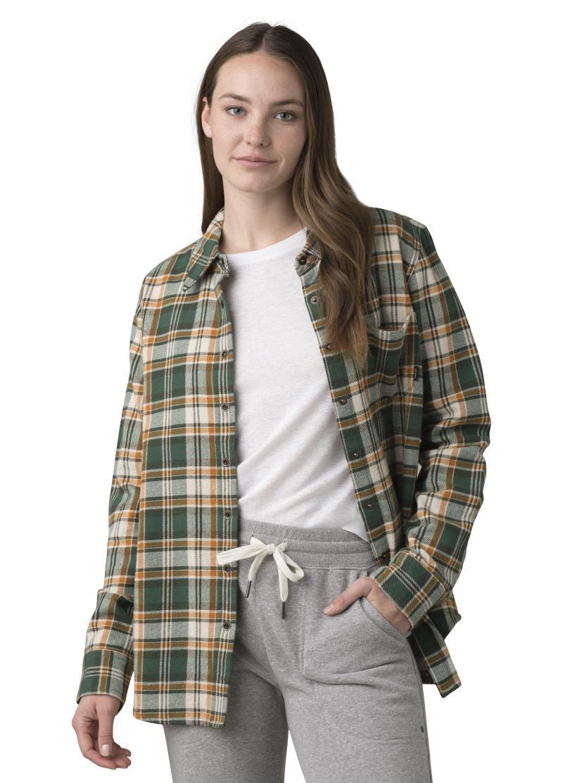 Golden Canyon Flannel - Womens - Soft Pine 2