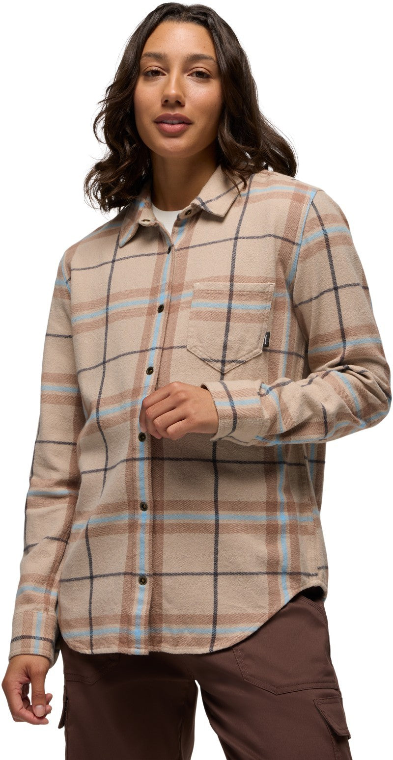 Golden Canyon Flannel - Womens - almond 1