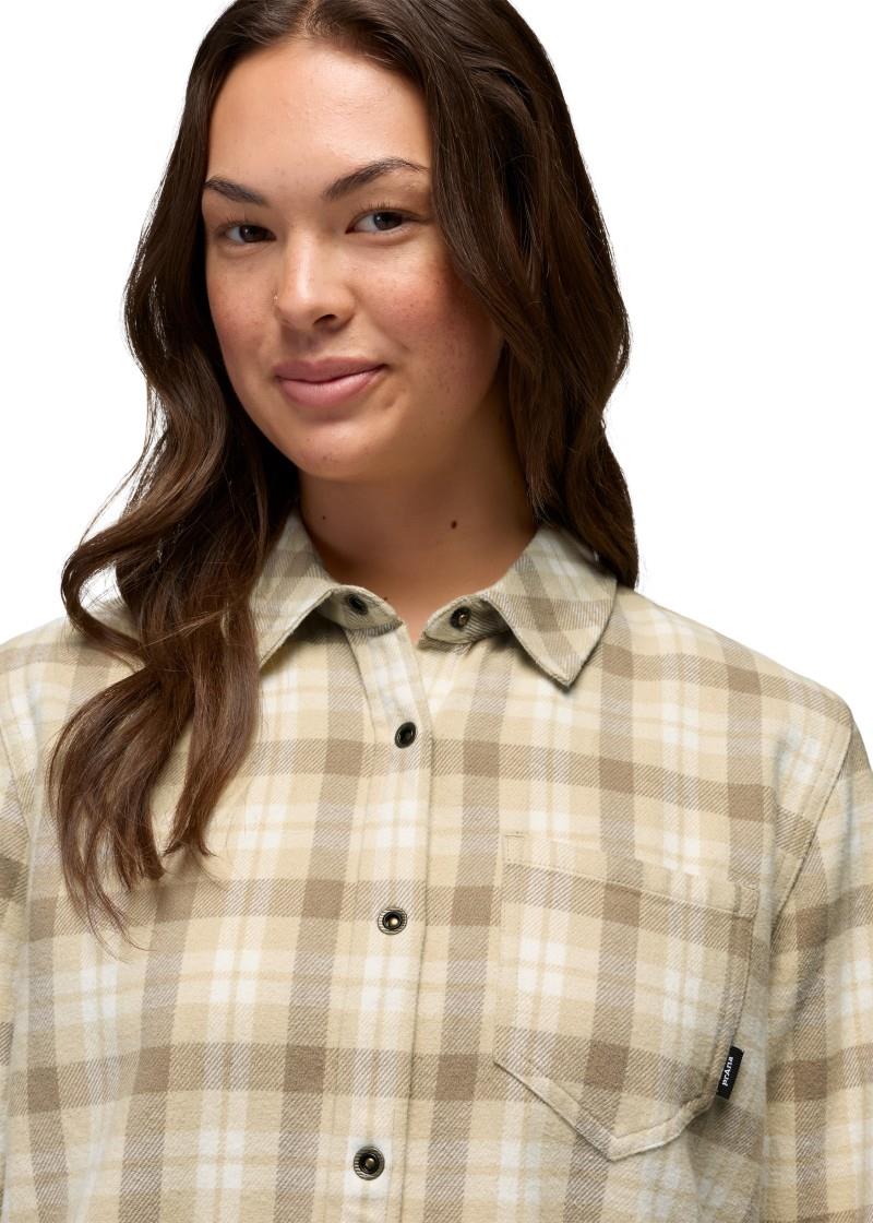 Golden Canyon Flannel - Womens - stone 1