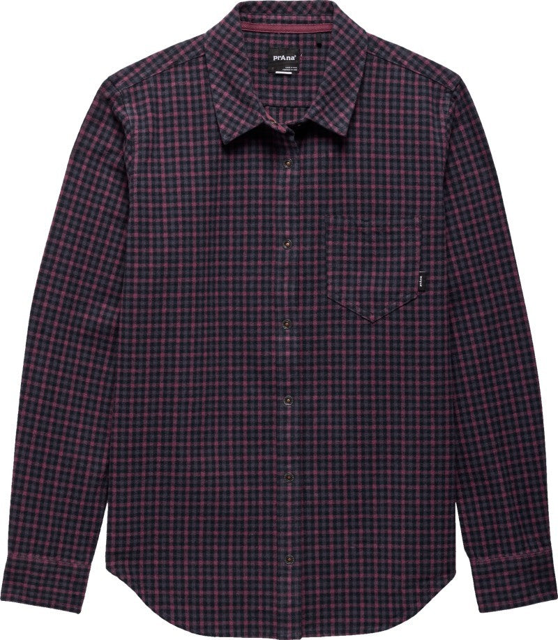 Golden Canyon Flannel - Womens - vino 1