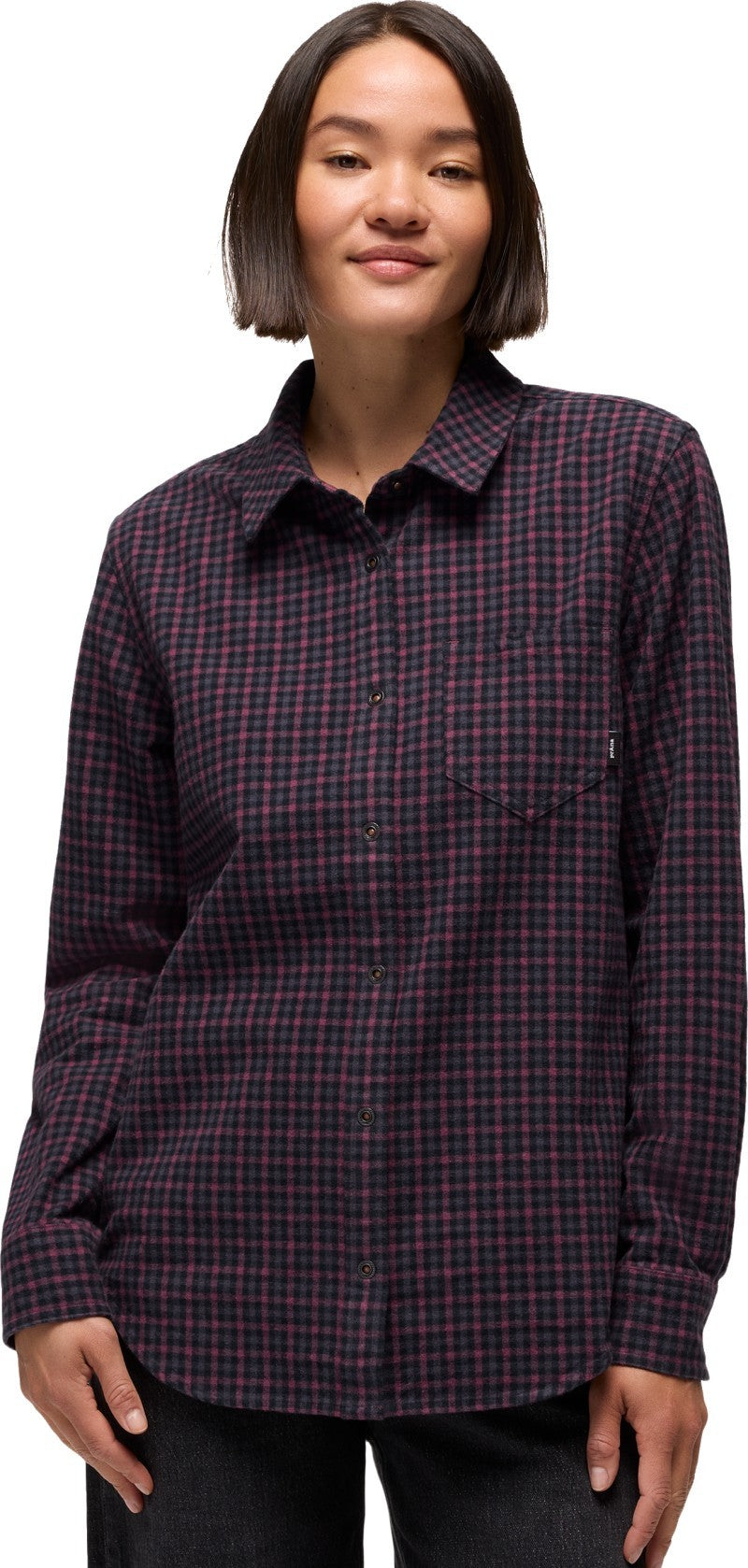 Golden Canyon Flannel - Womens - vino 1