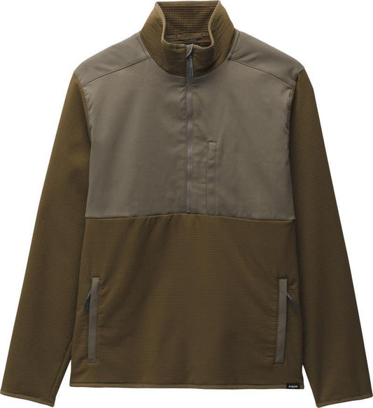 Gridlocked Fleece 1/4 Zip - Mens - Rich Earth 1
