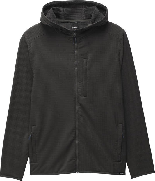 Gridlocked Fleece Full Zip Hoodie - Mens - Dark Iron 1