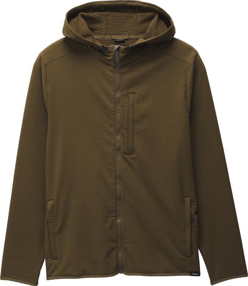 Gridlocked Fleece Full Zip Hoodie - Mens - Rich Earth 1