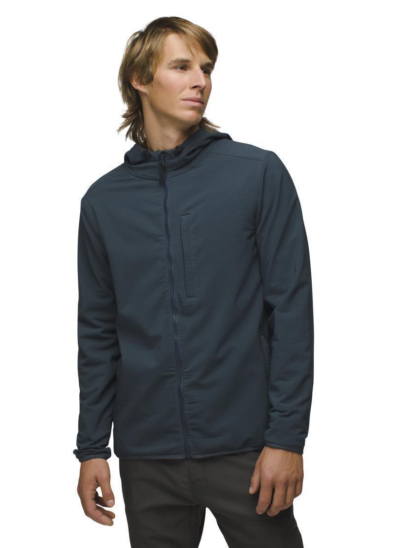 Gridlocked Fleece Full Zip Hoodie - Mens - Stormy Night 2