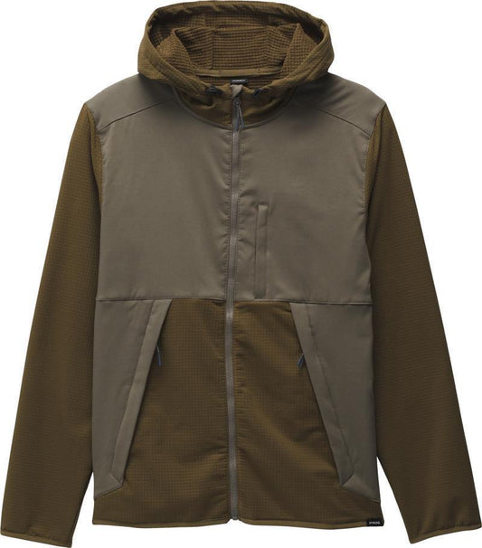 Gridlocked Fleece Overlay Full Zip - Mens - Rich Earth 1