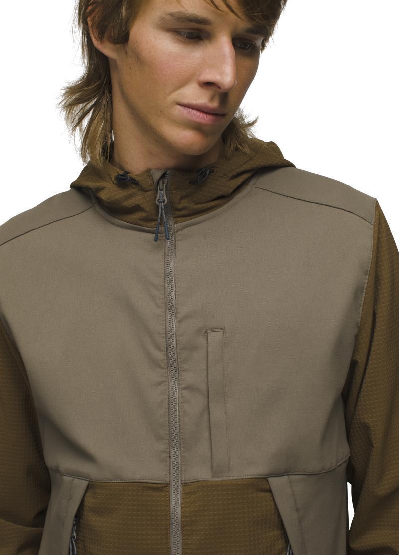 Gridlocked Fleece Overlay Full Zip - Mens - Rich Earth 3