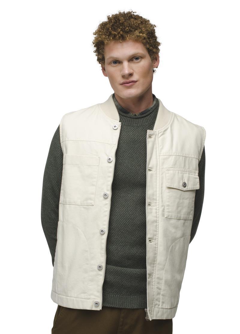 Grover Canvas Vest - Mens - Chalk 2