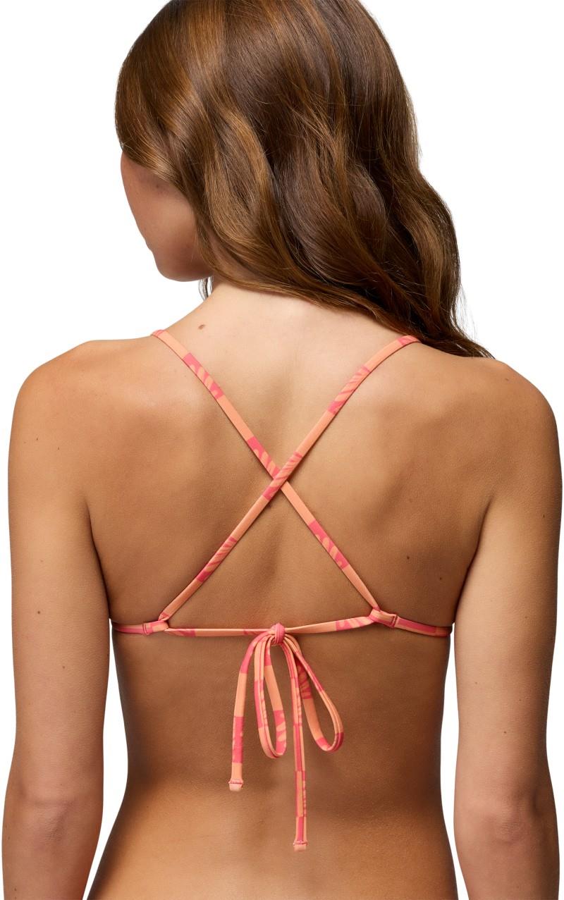 Hana Highway Triangle Top - Womens - guava pop checker 1