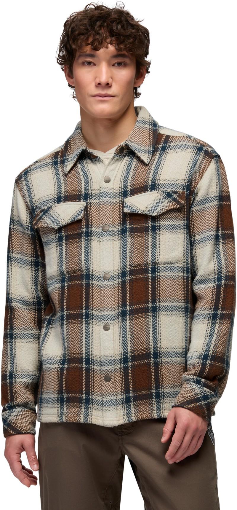 Happy Camp Flannel - Mens - stone 1