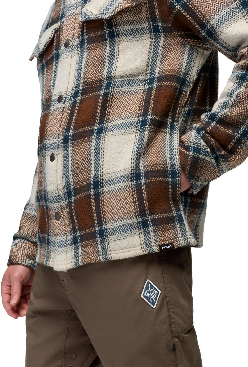 Happy Camp Flannel - Mens - stone 1