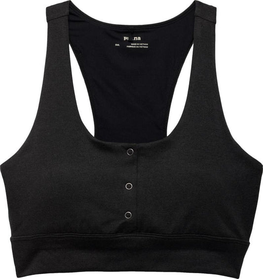 Heavana Henley Bra - black heather 1