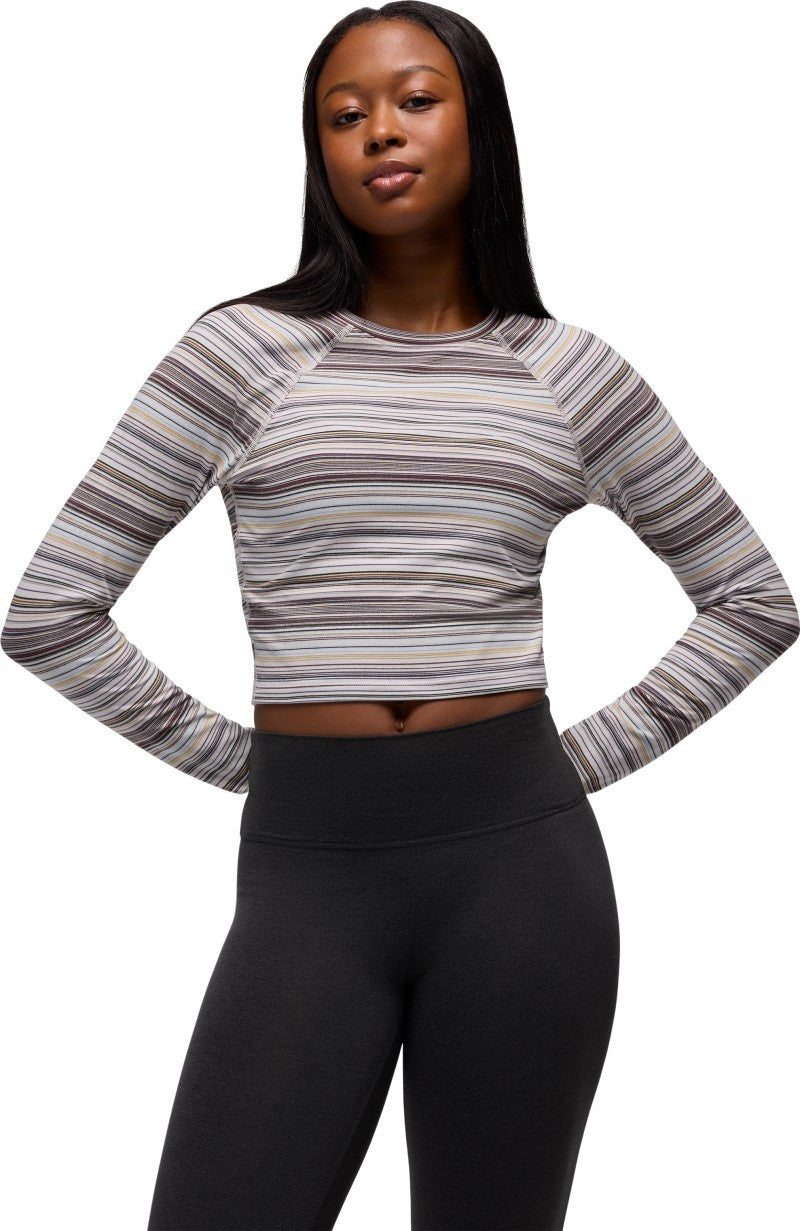 Heavana LS - Womens - almond microstripe 1