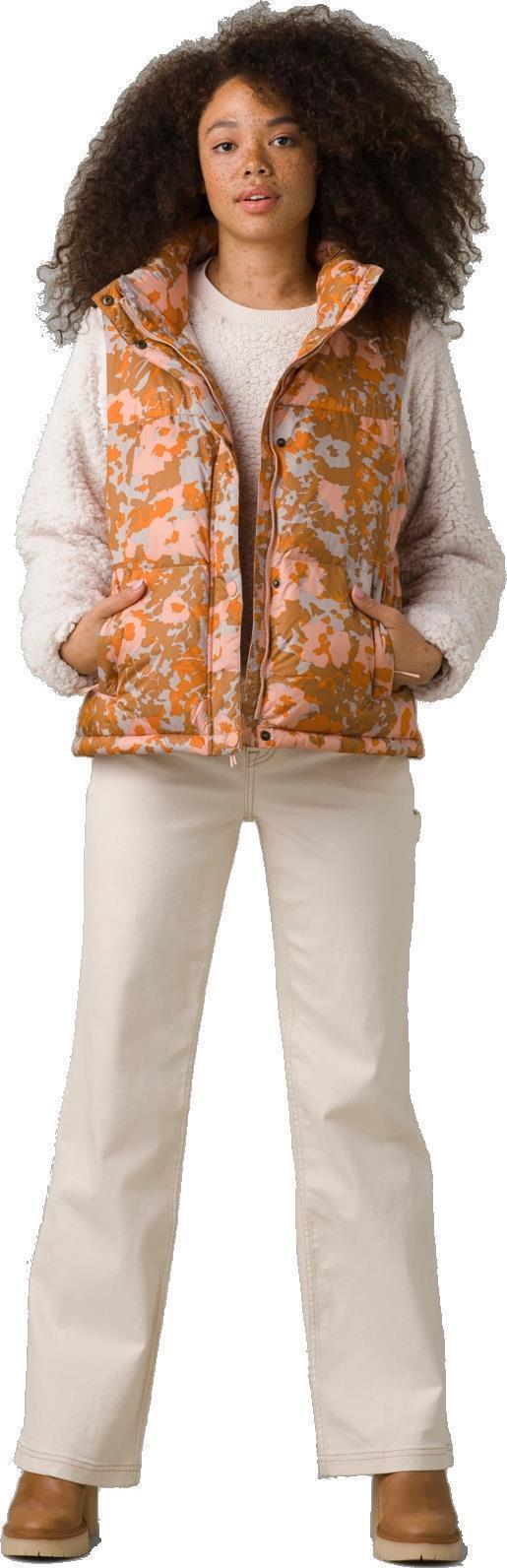 Hellebore Vest - Womens - camel wildflower 1