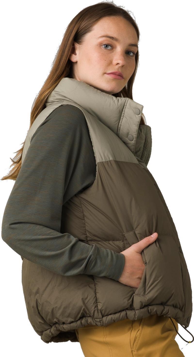 Hellebore Vest - Womens - sage colorblock 1