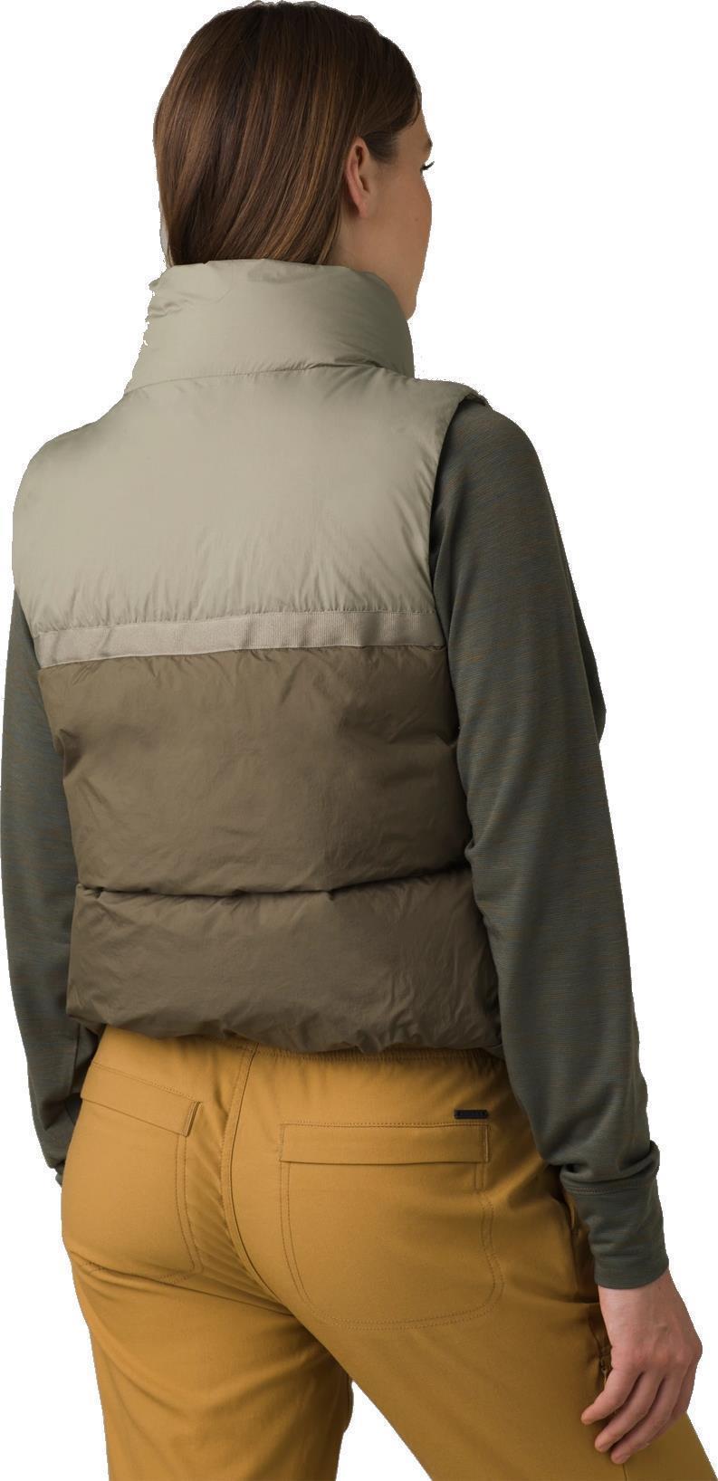 Hellebore Vest - Womens - sage colorblock 1