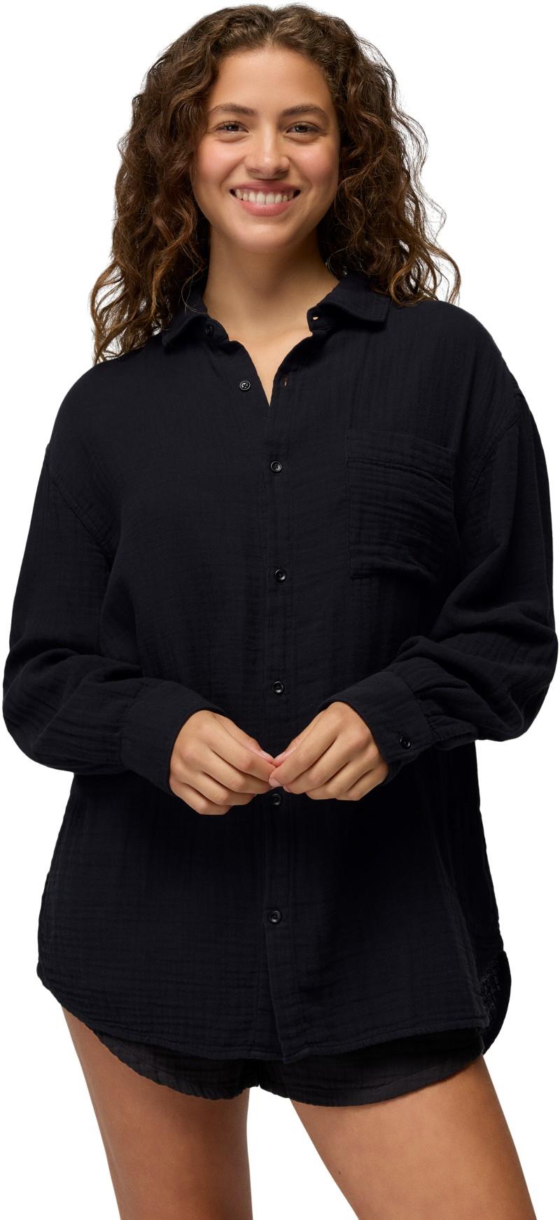 Hideaways Button Down Top - Womens - black 1