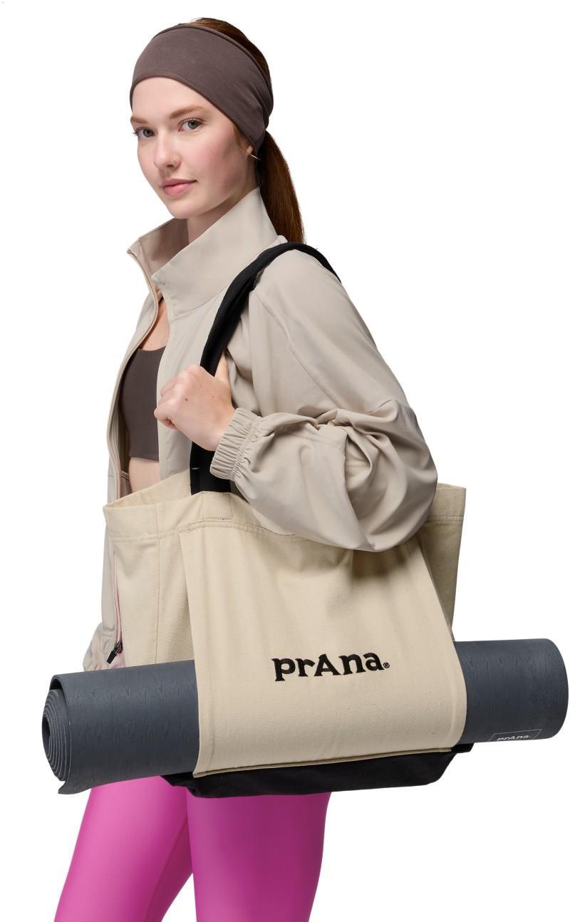 Horizen Canvas Tote - alba / black colorblock 1