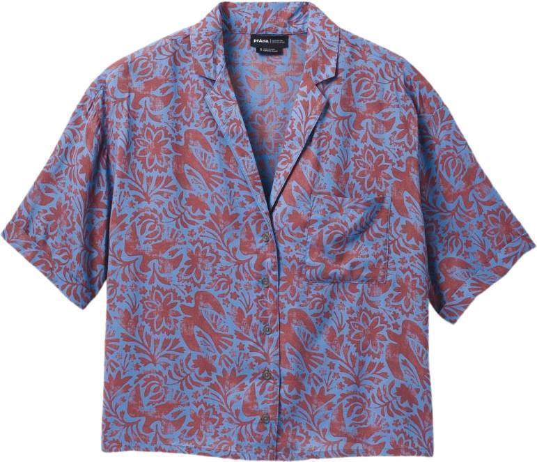 Iguala Top - Womens - rust flora fauna 1