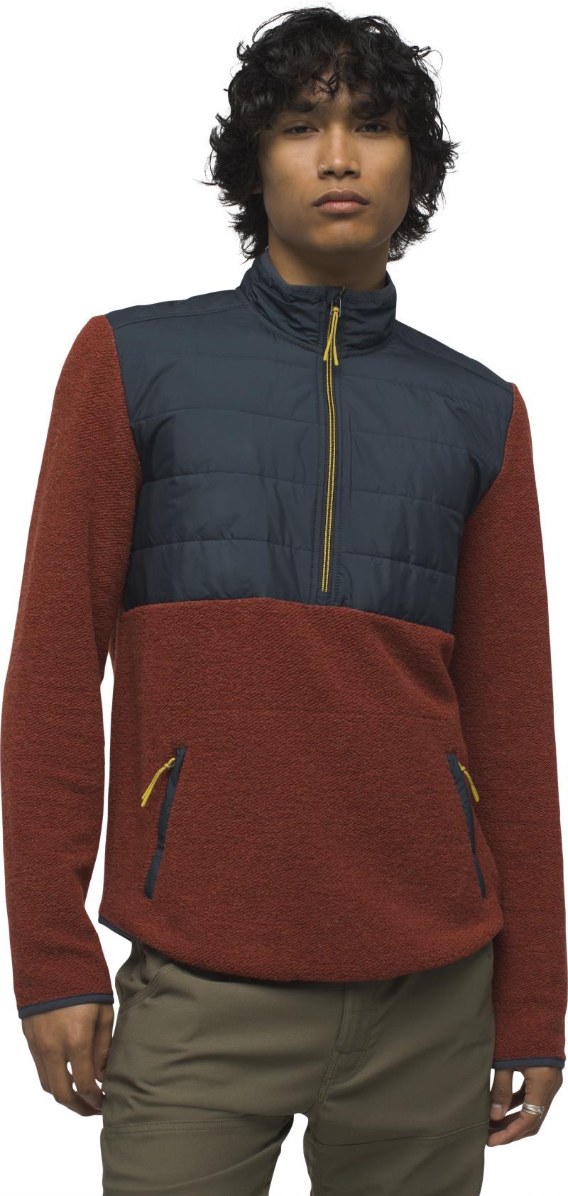 IncrediWool 1/2 Zip - Mens - Rust Heather 2