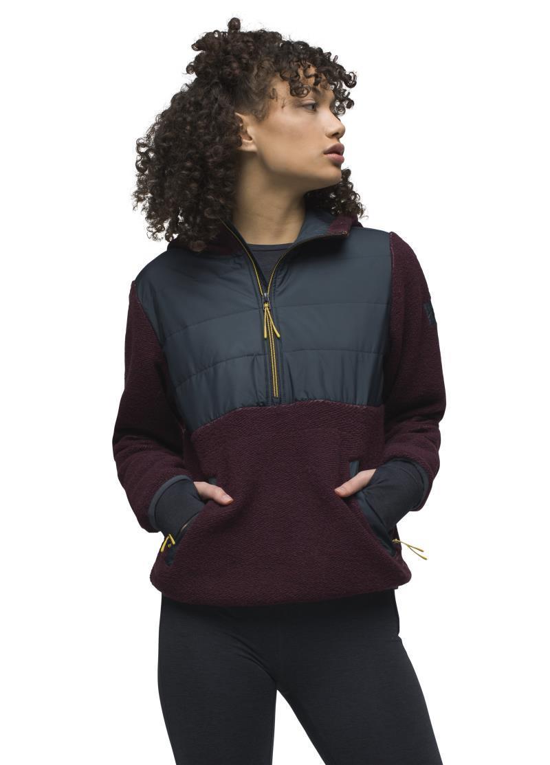 IncrediWool 1/2 Zip - Womens - Mulberry Block 2
