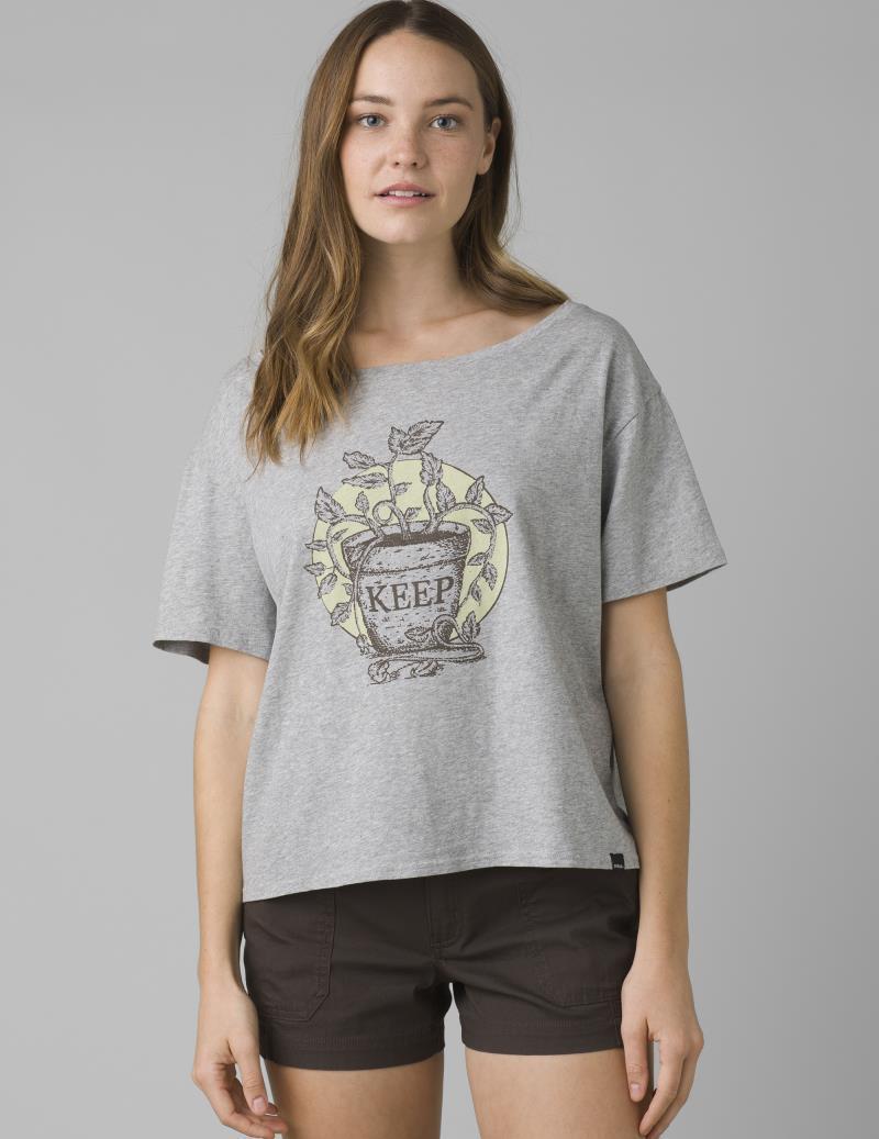 Journeyman Tee 2.0 - Womens - Heather Grey Keep Growing 2