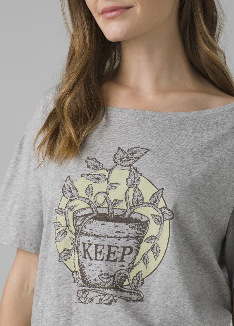 Journeyman Tee 2.0 - Womens - Heather Grey Keep Growing 4