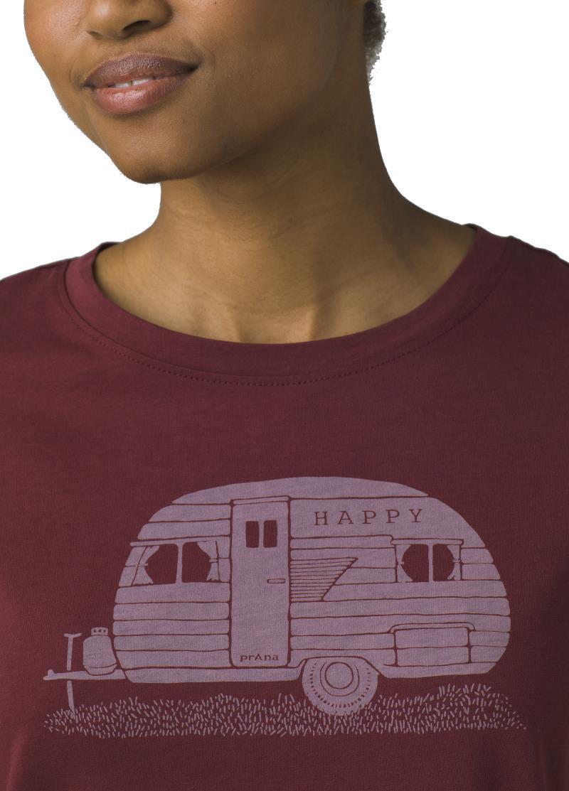 Journeyman Tee 2.0 - Womens - Maroon Happy Camper 4