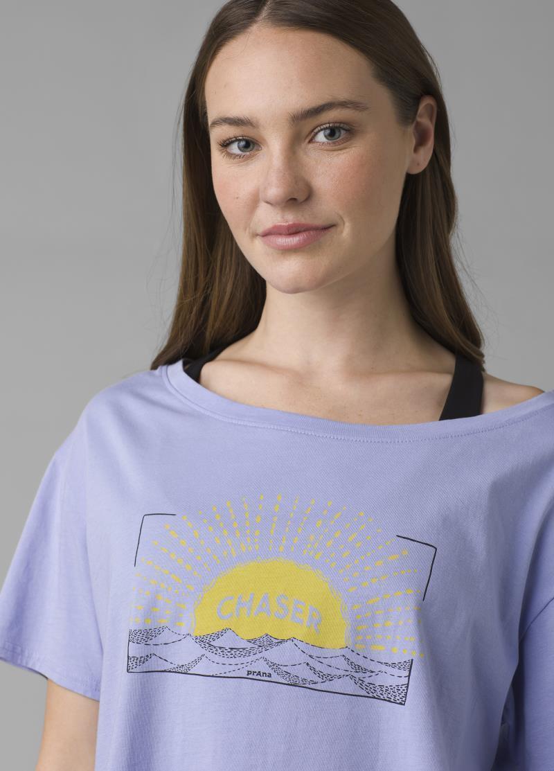 Journeyman Tee 2.0 - Womens - Morning Glory Sunset Chaser 4