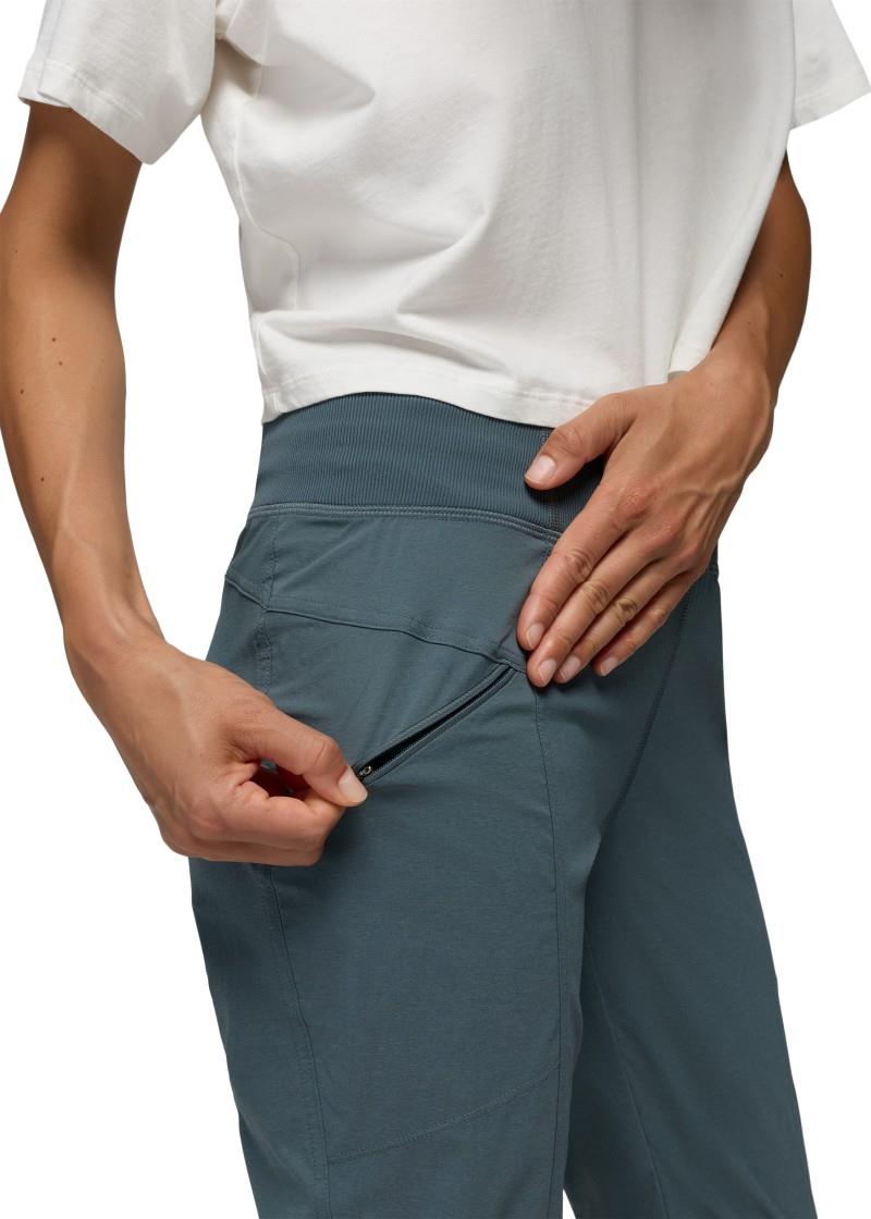 Koen Mid Rise Daily Pants, Short - Womens - grey blue 1