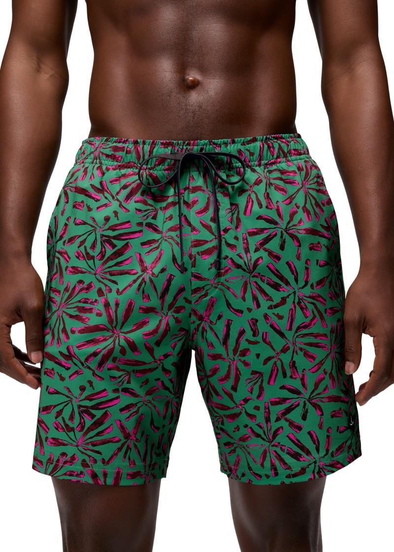 La Jolla Lined Shorts, 7" Inseam - Mens - jade grounded 1