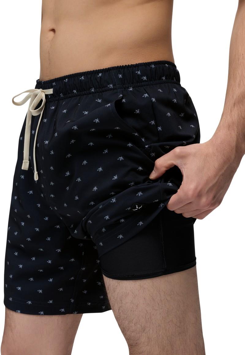 La Jolla Lined Shorts, 7" Inseam - Mens - nautical palms 1