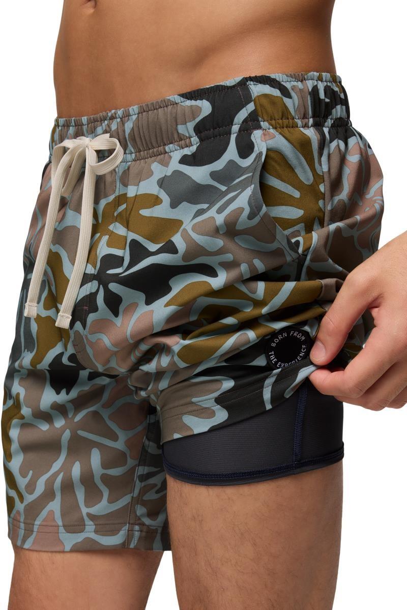 La Jolla Lined Shorts, 7" Inseam - Mens - saltwater boogie bloom 1