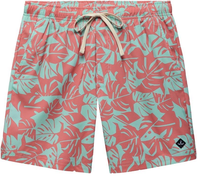 La Jolla Lined Shorts, 7" Inseam - Mens - sea glass monstera 1