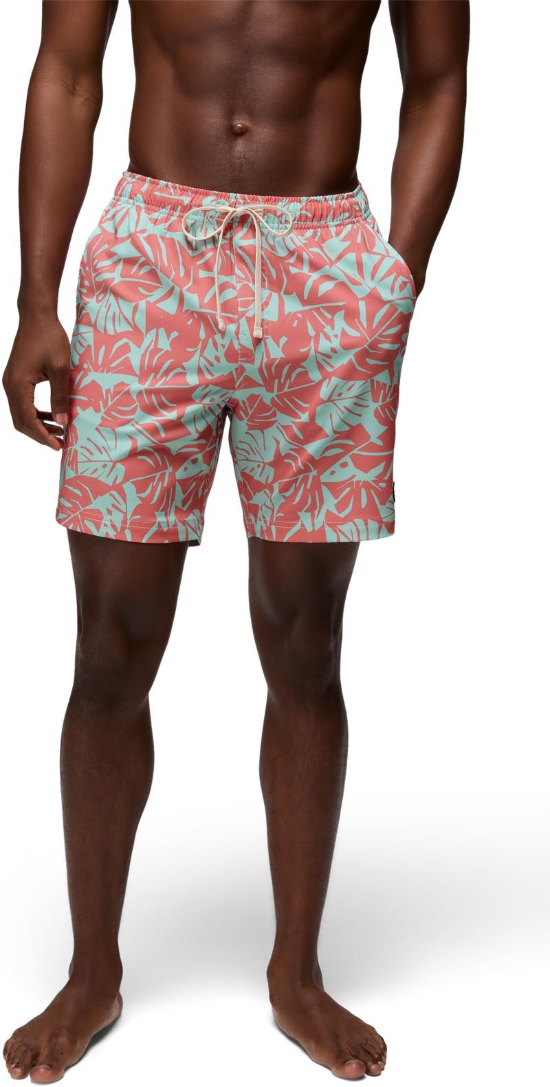 La Jolla Lined Shorts, 7" Inseam - Mens - sea glass monstera 1
