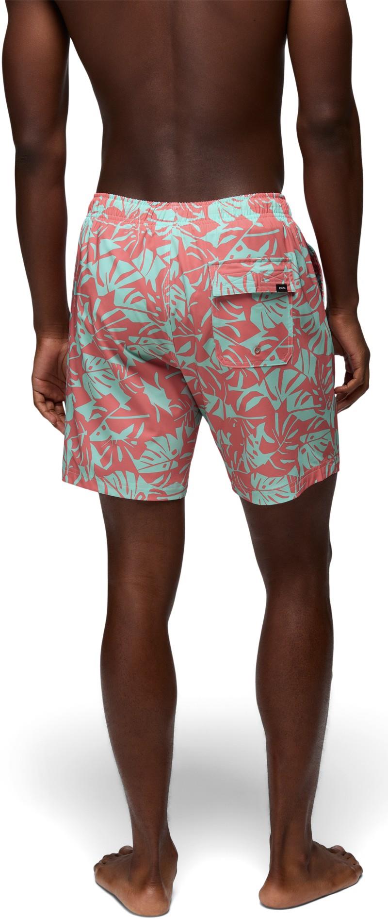 La Jolla Lined Shorts, 7" Inseam - Mens - sea glass monstera 1
