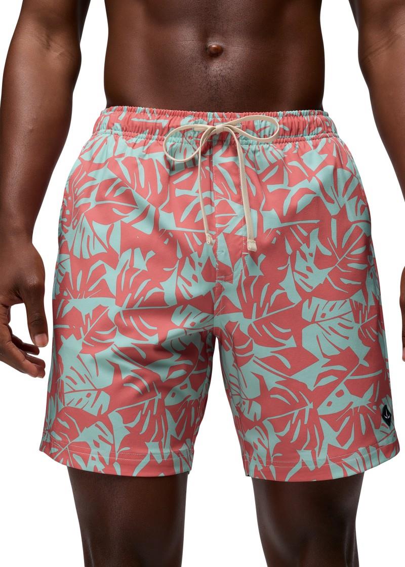 La Jolla Lined Shorts, 7" Inseam - Mens - sea glass monstera 1