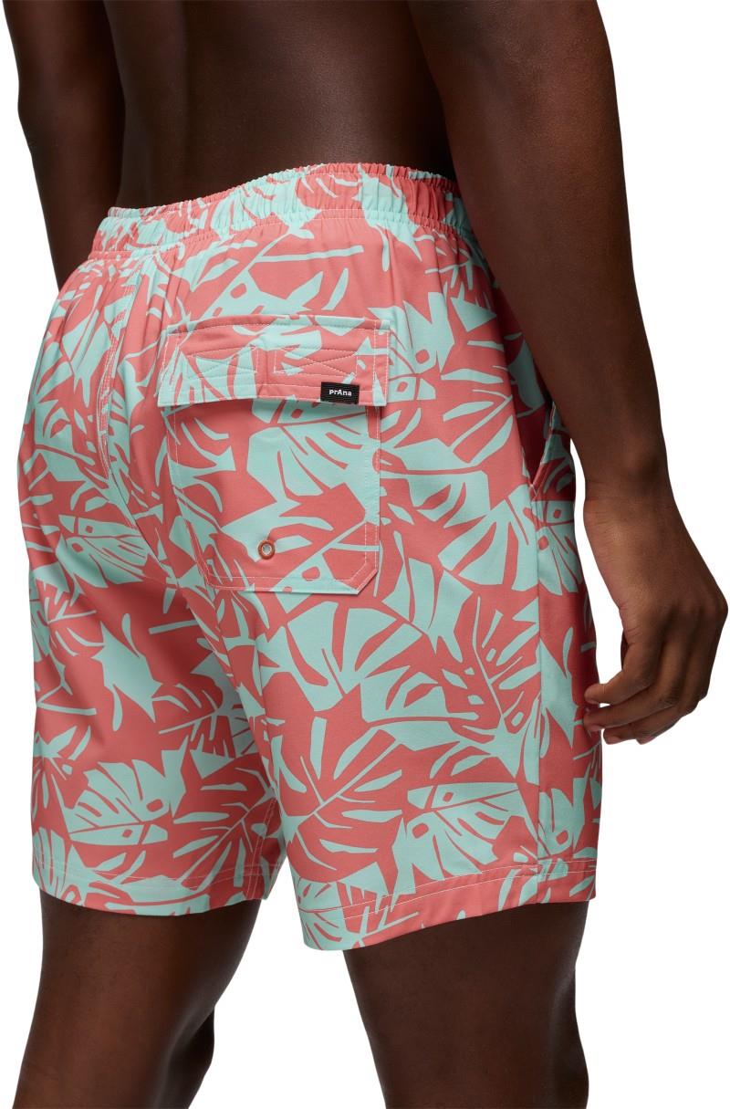 La Jolla Lined Shorts, 7" Inseam - Mens - sea glass monstera 1