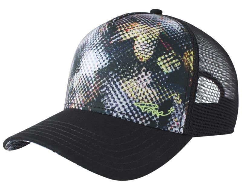 La Viva Trucker - Womens - Black Digi Flower 1