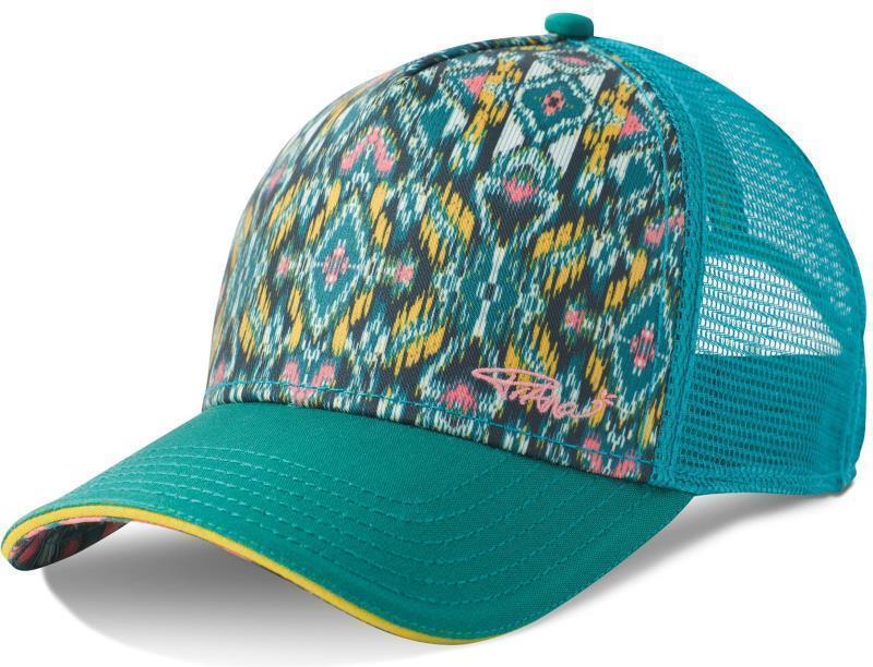 La Viva Trucker - Womens - Teal Flores 1