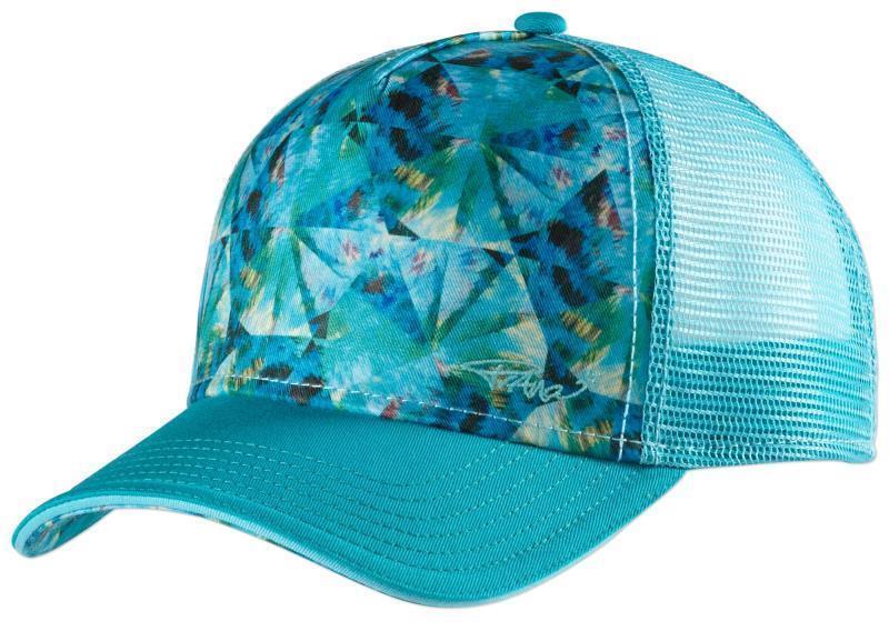 La Viva Trucker - Womens - emerald pinwheel 1